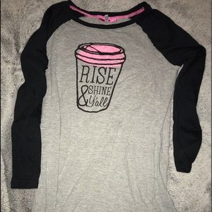 size L; long sleeved night gown